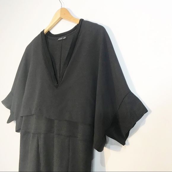 ZARA W/B Collection Layer Black Top - Picture 3 of 7